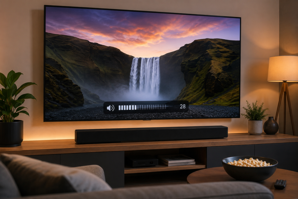 como melhorar o som da tv
