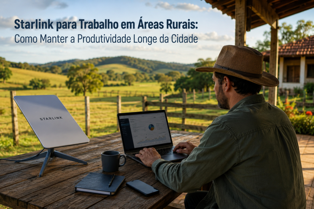 Starlink para trabalho em áreas rurais