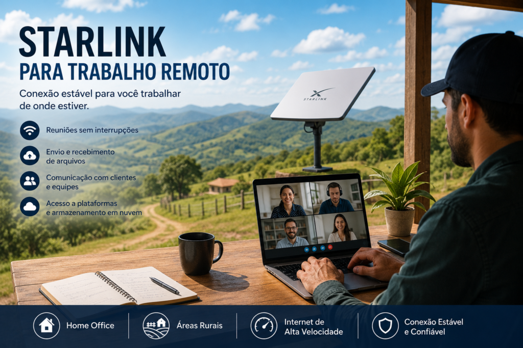 Starlink para trabalho remoto